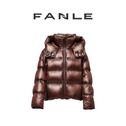 白鹅绒羽绒服FANLESTUDIOS连帽