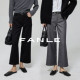 FANLE 牛仔裤 STUDIOS天丝羊毛美式 复古加绒中高腰9分显瘦直筒裤
