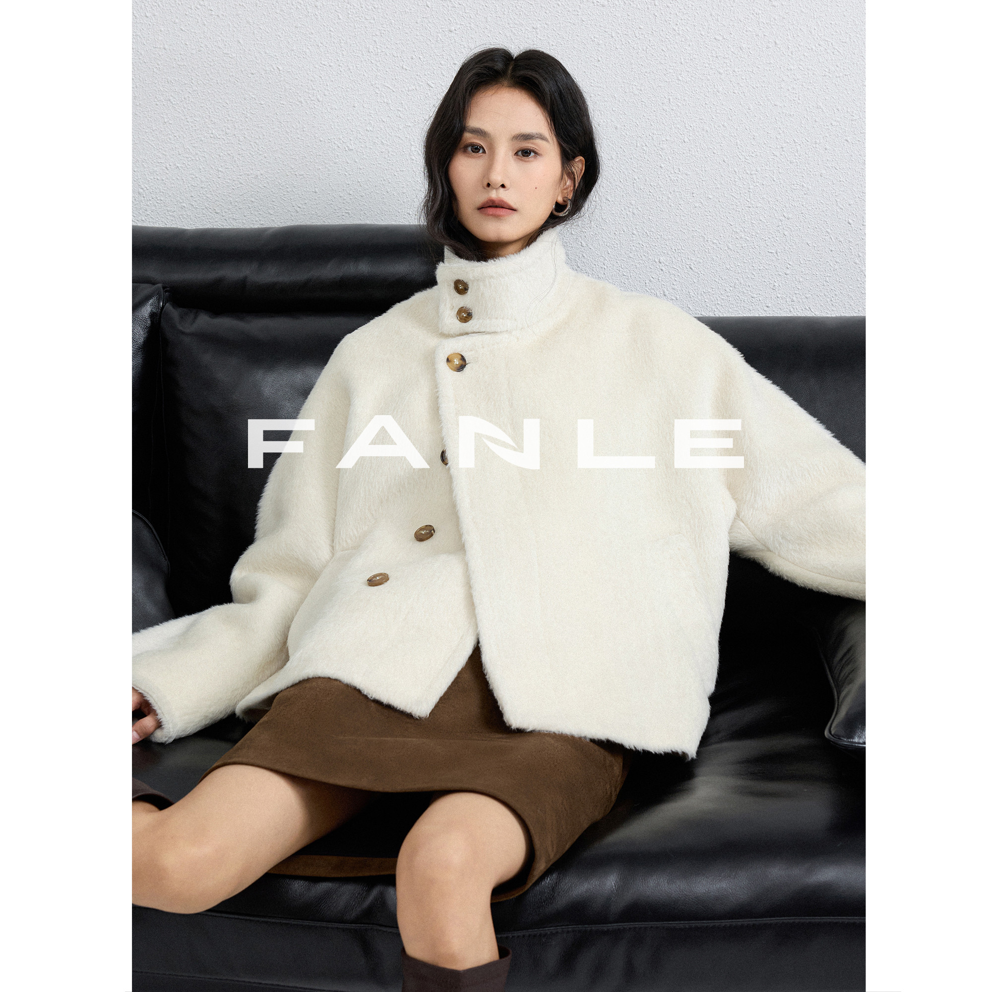 FANLESTUDIOS苏力羊驼短款大衣