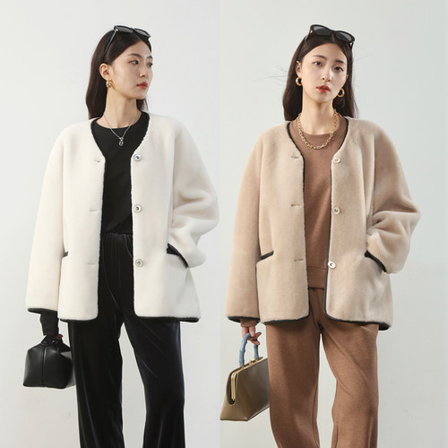 FANLESTUDIOS通勤短款皮草