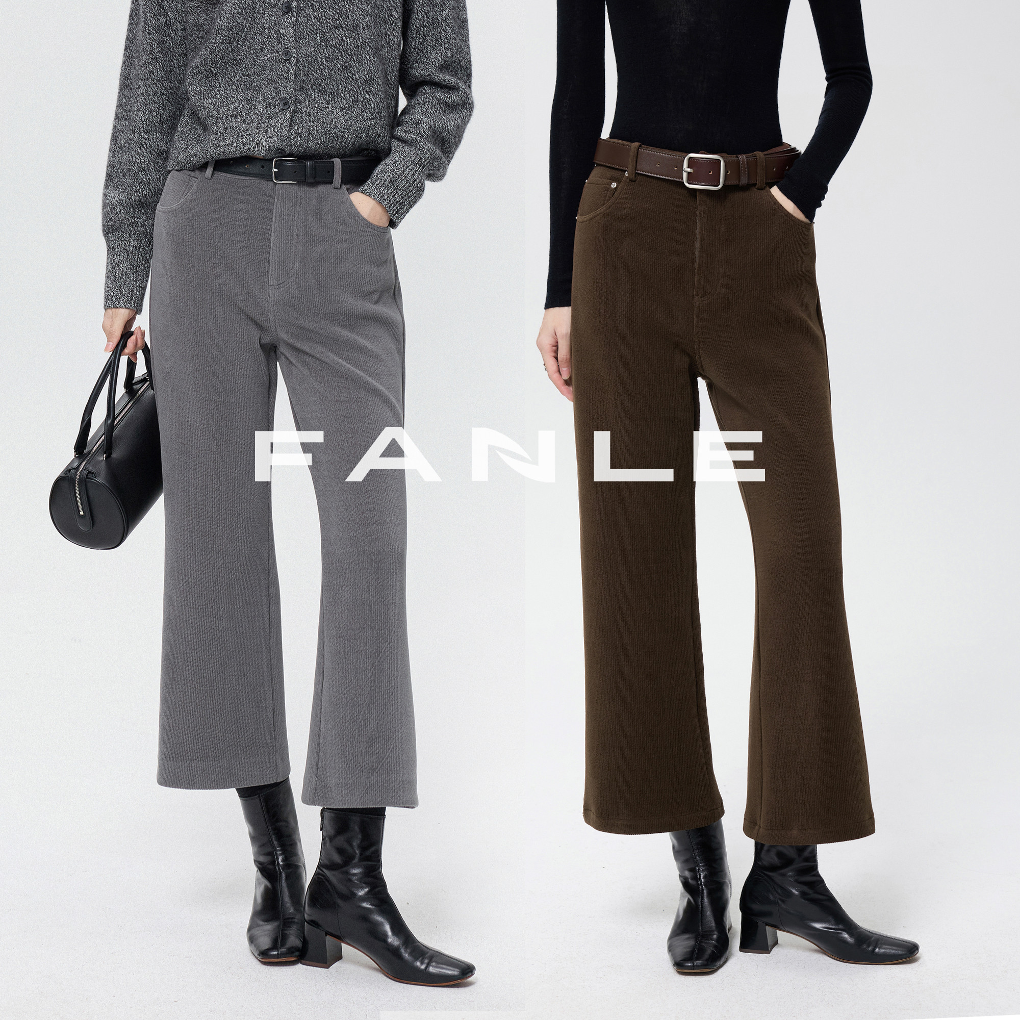 FANLESTUDIOS灯芯绒直筒裤