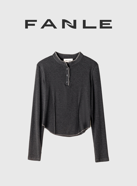 【清仓买三免一区】 高品质棉混纺二八比修身气质收腰长袖T恤