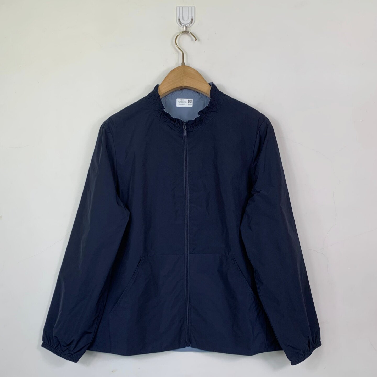 YUN韫2026春季新款女装立领拉链通勤经典短款双面穿外套 风衣6152