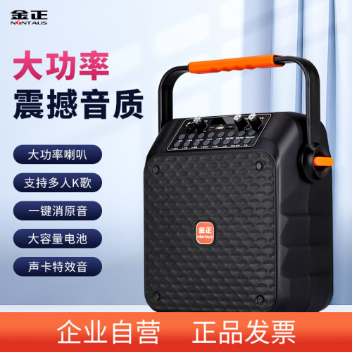 金正蓝牙广场舞户外音响大音量