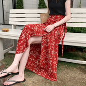 碎花包臀裙女夏季 防晒裹裙 半身裙雪纺一片式 2025新款 今年流行爆款