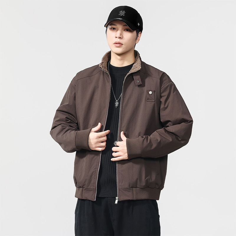 北境座山雕防风重磅羊羔绒加厚棉服男士棉衣2025冬季保暖棉袄外套