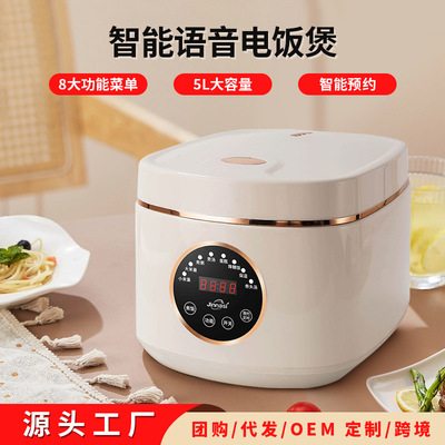 电饭煲8-10人5升家用大容量智能预约多功能不粘锅电饭锅礼品