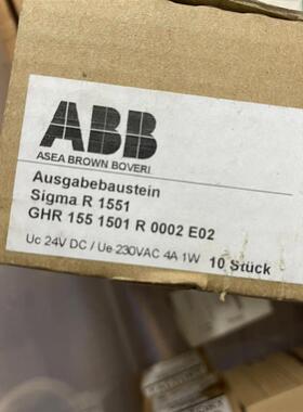 ABB GHR1551501R0002E02 R1551 新全新原装拍前请询价
