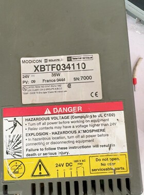XBTF034110施耐德触摸屏全新原装拍前请询价