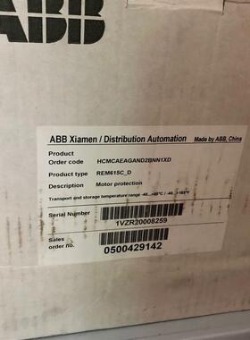 ABB综合保护器REF615C_E HCMJAEADAND2BNN11E全新原装拍前请询价
