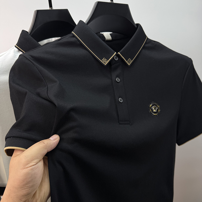 高端品牌t恤男短袖翻領(lǐng)夏季簡(jiǎn)約保羅polo衫男士半袖體恤修身上衣