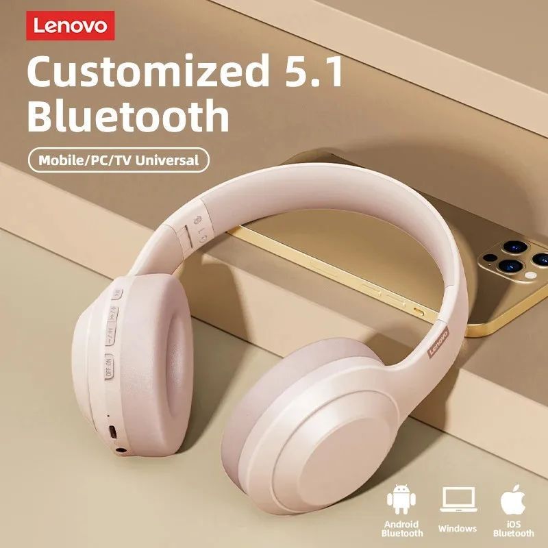 Original Lenovo TH10 Stereo wireless Headphones Bluetooth Ea