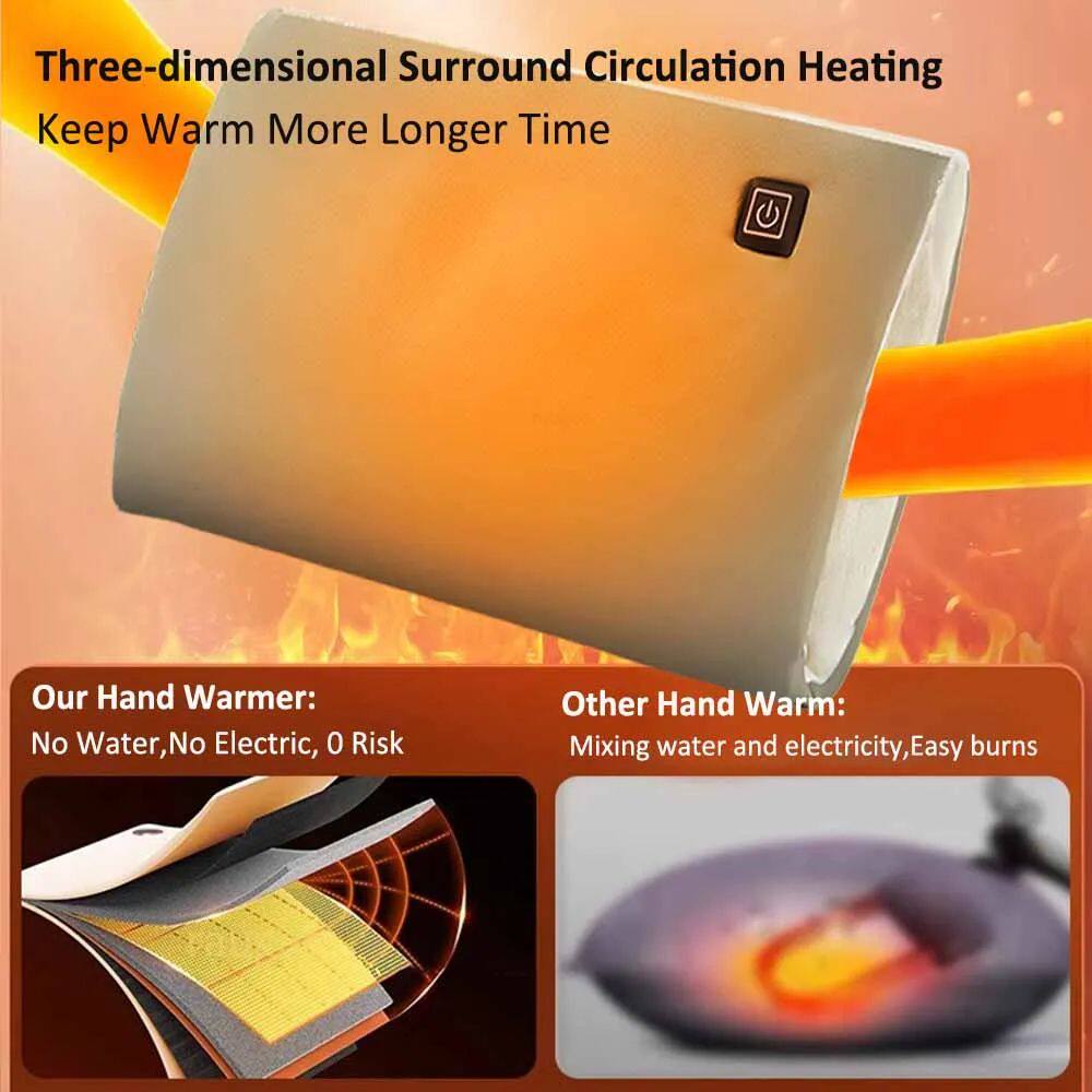 Hand Warmer USB Electric Hand Heater Graphene Heat Warm Glov