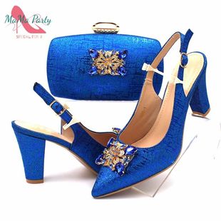 2024 Specials Design Nigerian Women Shoes Matching Bag Set i