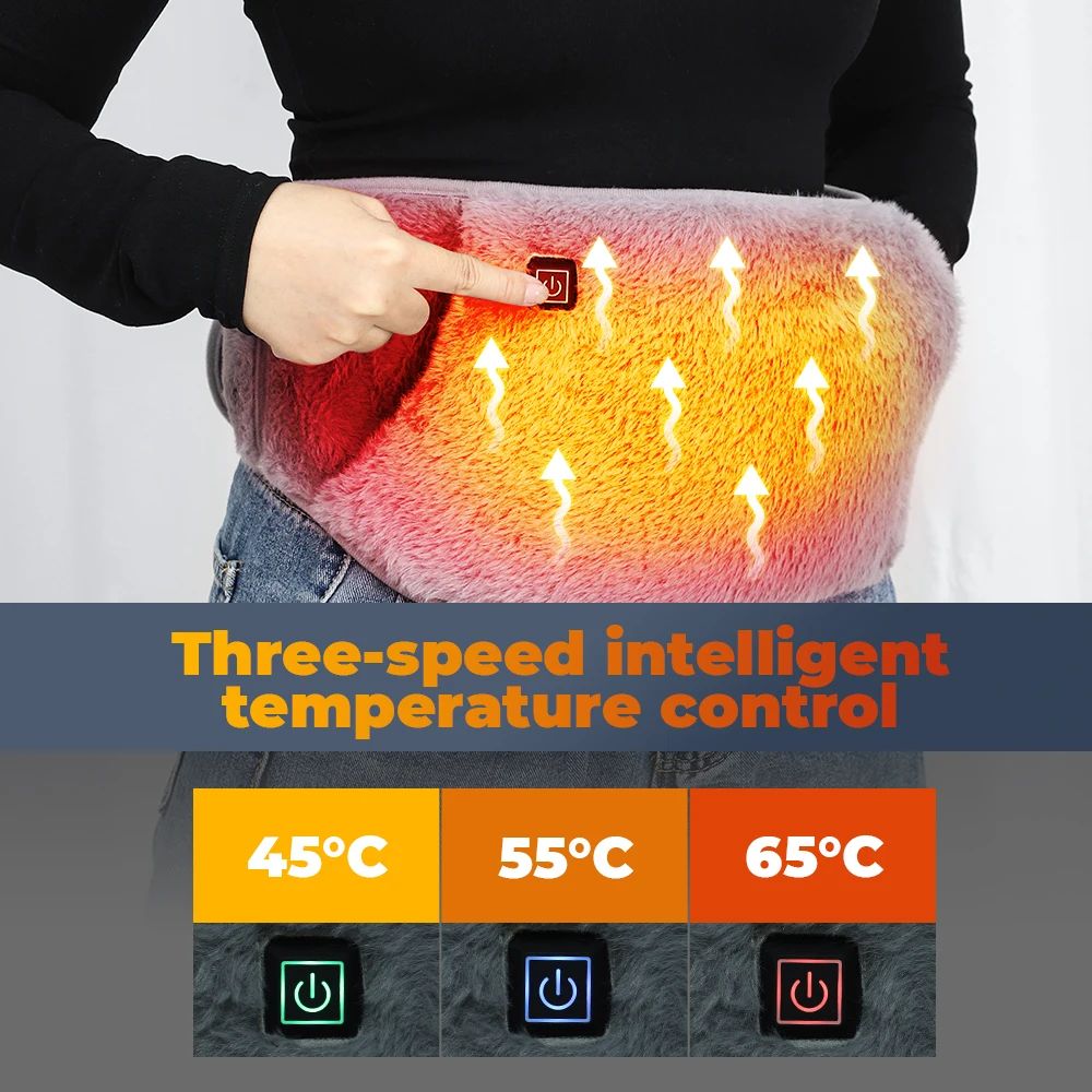 2in1 Electric Heating Belt USB Hand Warmer Winter Heater Wai