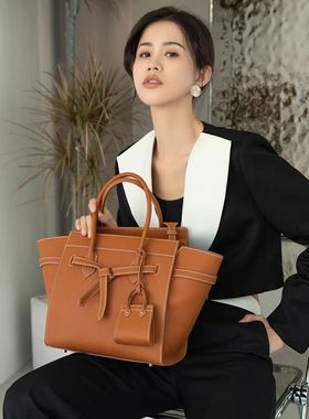 Luxury High Quality Cowhide Handbags For Women Fashion Large