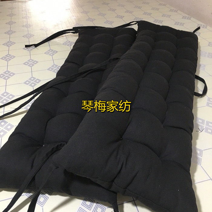 纯色阳台长条餐椅凳子垫