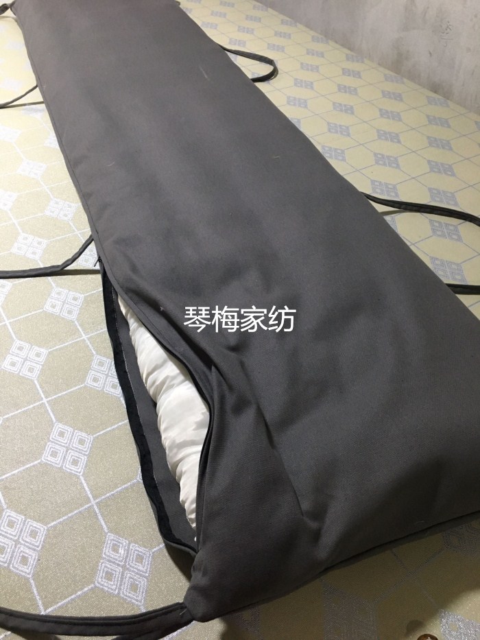 纯色长条沙发坐垫椅垫长方形