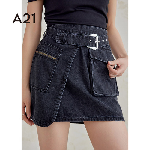 A21女装牛仔短裙女士夏季