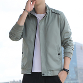外套青年时尚 男装 夹克帅气上衣 立领风衣男士 潮流短款 2023春季 新款
