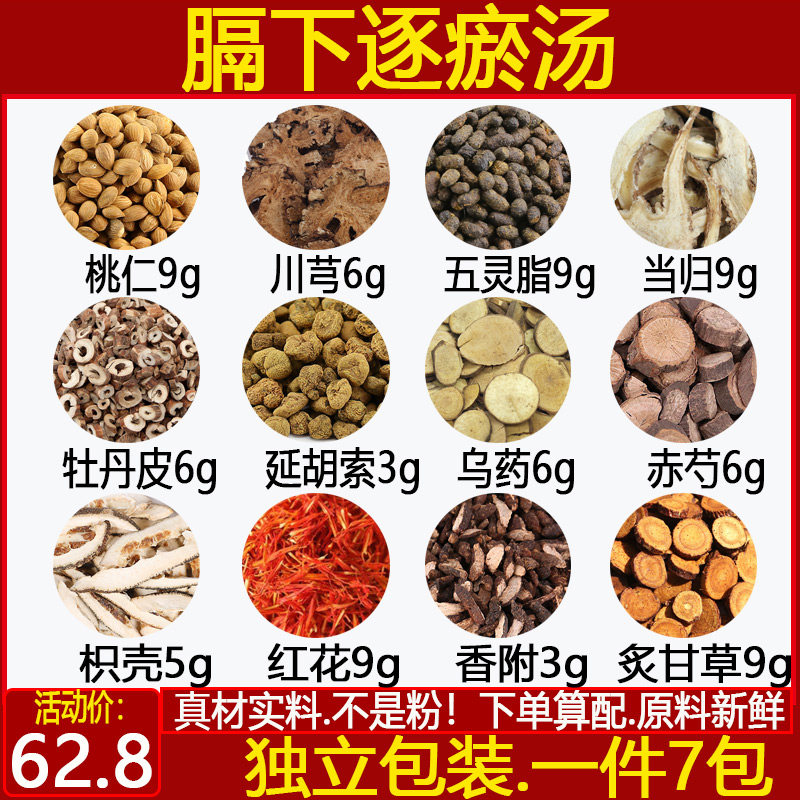 膈下逐瘀汤赤芍乌药延胡索香附