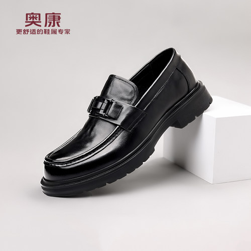 奥康皮鞋男款2026新款真皮商务鞋