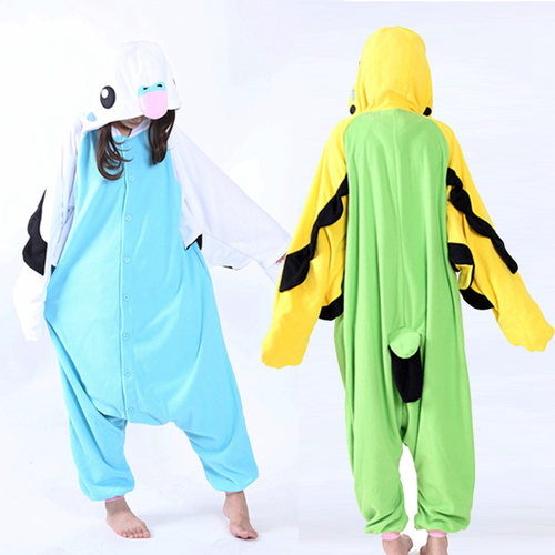 加厚卡通情侣动漫家居服连体睡衣