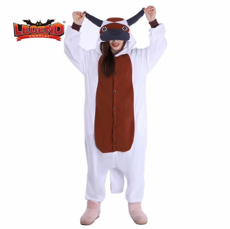 牛魔王卡通连体睡衣青年加厚动物飞牛家居服套装情侣秋公牛演出服