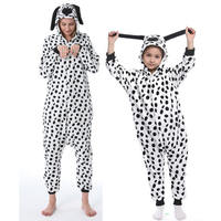 Export Dalmatian cartoon one-piece pajamas for Europe and America, children's animation performance costumes, adult male and female parent-child role-playing costumes thumbnail 3