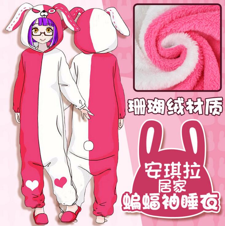 出口安琪拉连体睡衣王者荣耀游戏周边动漫情侣居家服onesie拉链保