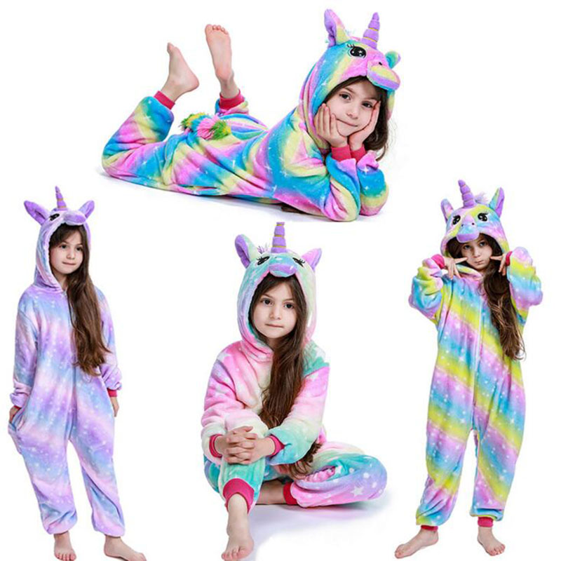 天马儿童卡通连体睡衣男女动漫演出服宝宝幼儿园加厚扮演万圣节服