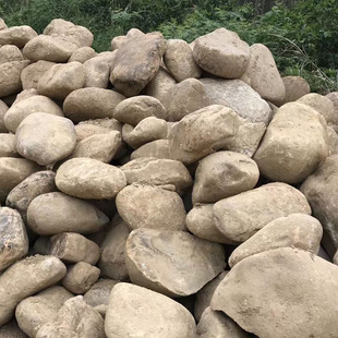 上海苏州湖州大型河卵石溪流石天然老山石庭院工程驳岸草坪河滩石