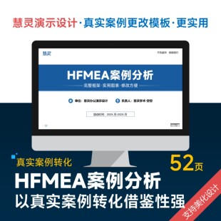 HFMEA‌医疗失效模式与效应分析PPT模板设计美化排版润色制作