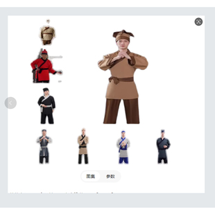 男女古装舞台扮演者影视群众演员现代小吃卖货郎服饰古代百姓衣服