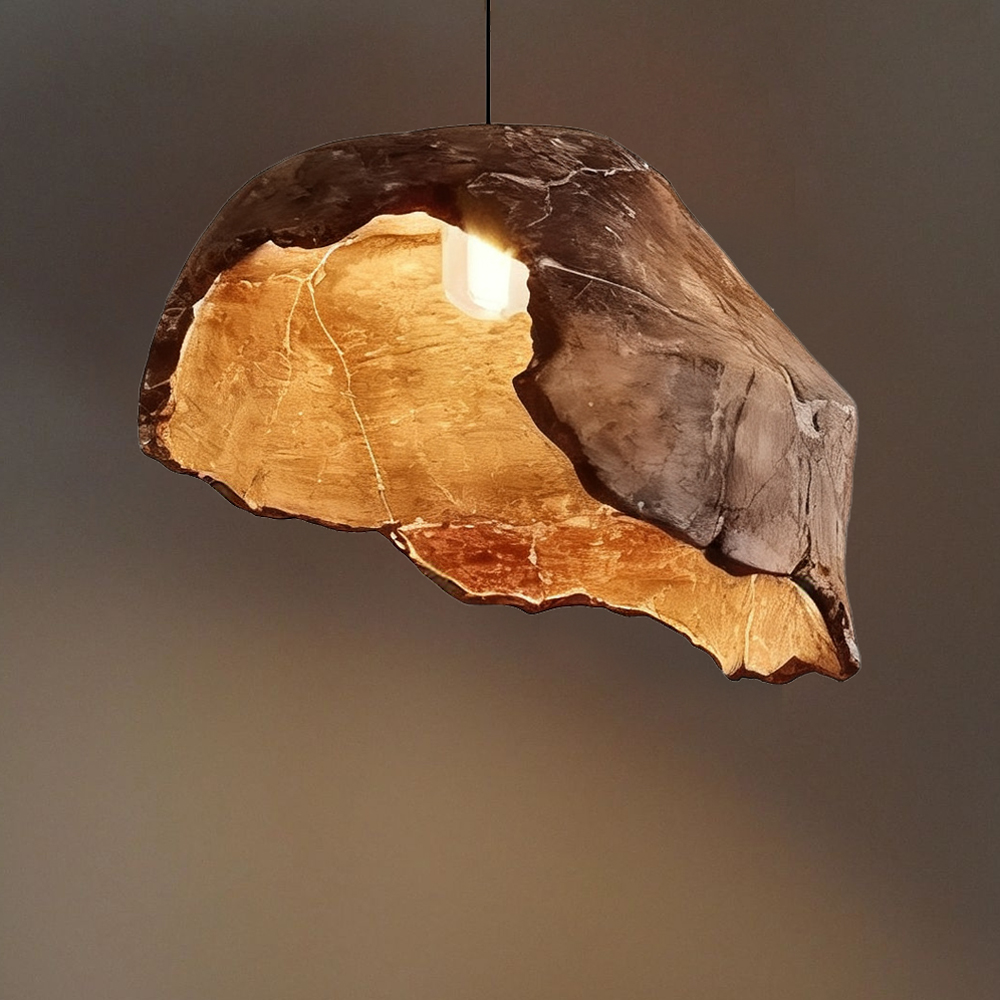 枯荷树脂吊灯侘寂禅意民宿氛围灯