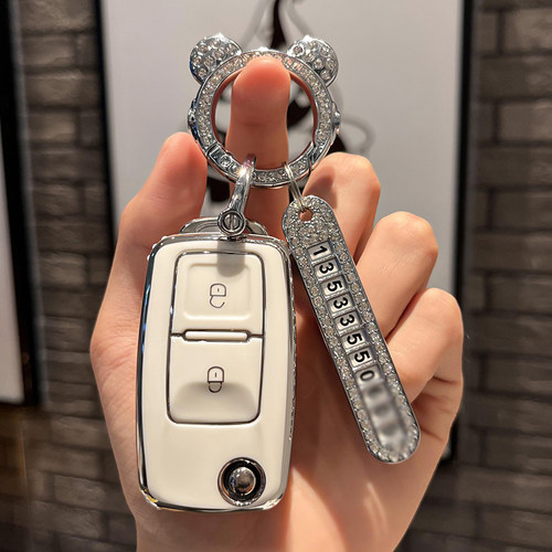 适用新雅迪EV511钥匙包套EV301恩图V5海宝蝴蝶金彭雪宝遥控钥匙扣