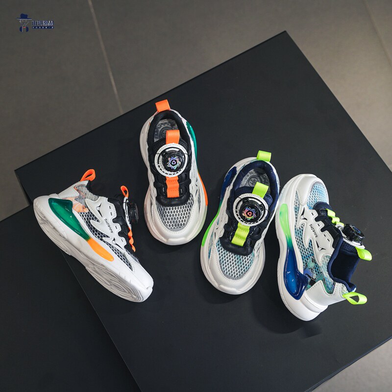 男童老爹鞋2026年新款春秋鞋子中大童男童单网运动鞋夏款女童网鞋