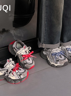 男童老爹鞋2026春季新款儿童单鞋透气轻便休闲鞋女童防滑运动鞋子