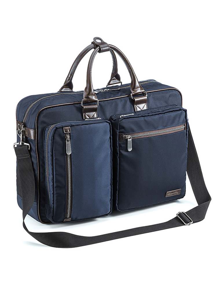 日本SANWA笔记本电脑包15.6大容量单双肩包手提包通勤商务出差公文包简约3WAY高级上班多功能背包办公资料包