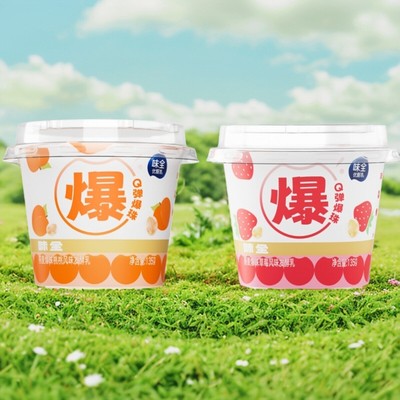 味全燕麦草莓燕麦桃桃风味发酵乳135g杯Q弹爆珠低温酸奶新鲜