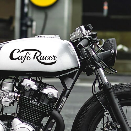 适用Cafe Racer复古绅士凯旋哈雷油箱头盔摩托车改装防水反光贴花