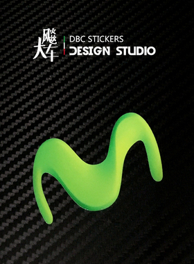 适用YAMAHA 赞助商 movistar 罗西 R1 头盔摩托车贴纸 防水反光贴