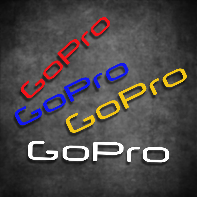 适用车贴GOPRO车贴Hero3极限户外运动摄影DV汽车改装反光贴纸贴花
