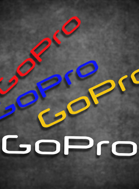适用车贴GOPRO车贴Hero3极限户外运动摄影DV汽车改装反光贴纸贴花