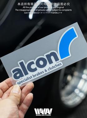 车贴适用于alcon汽车刹车反光贴纸个性车身装饰防水贴画