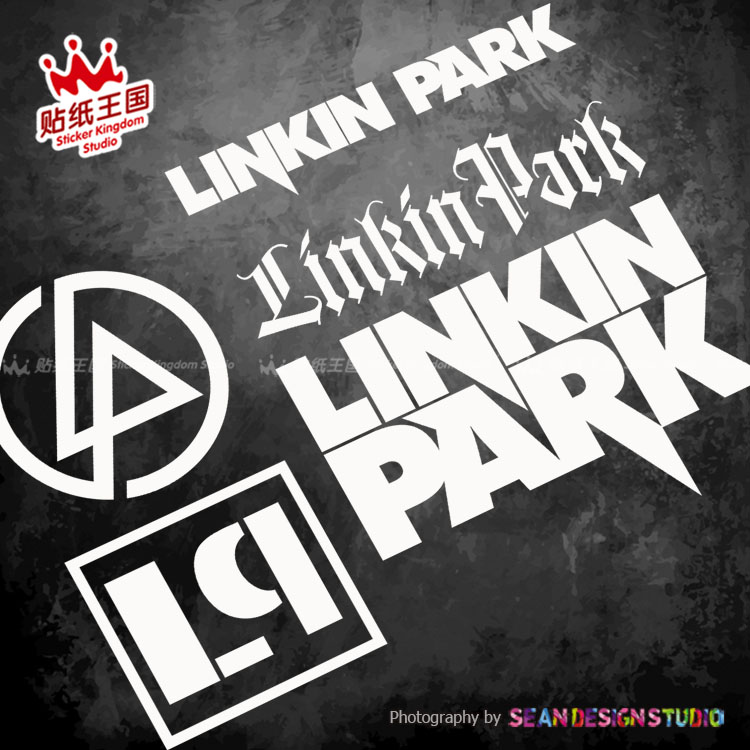 适用Linkin Park 林肯公园 Y02 汽车摩托车贴纸 个性装饰反光贴花
