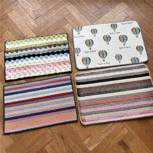 2片包邮  出口日本外贸原单 可爱猫咪地垫 脚垫  星星脚垫 无标