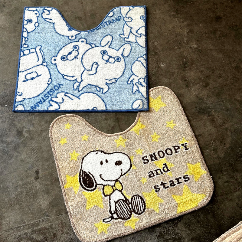 超值！特 价日本马桶U型脚垫 隔水防滑柔软轻便 马卡龙卫生间脚垫