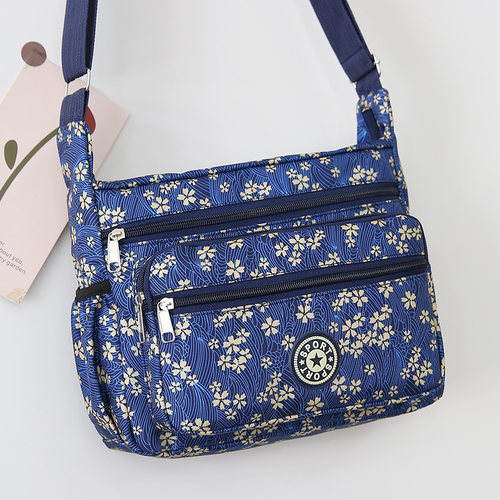 多层休闲帆布大容量单肩包