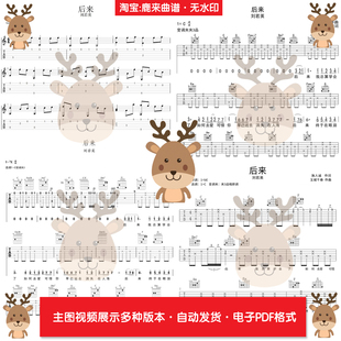 后来-刘若英 共20个版本 吉他谱 指弹谱 电子格式